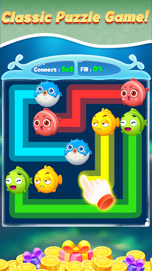 Connect Fish - Color Line Game Screenshot 0