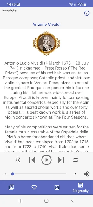 Antonio Vivaldi Music Works Screenshot 2