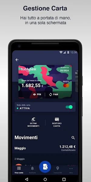 buddybank - Conto e carta Screenshot 2