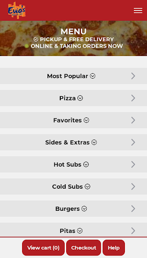 Evios Pizza & Grill Screenshot 1