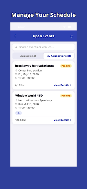 FanFav Vending & Staffing Screenshot 2