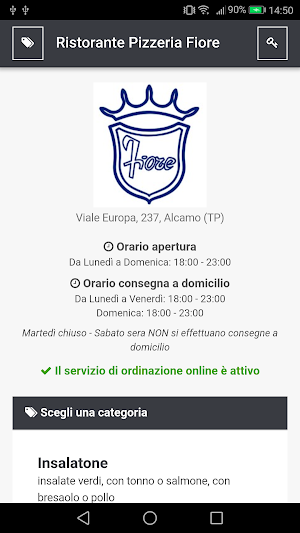 Pizzeria Fiore Screenshot 0