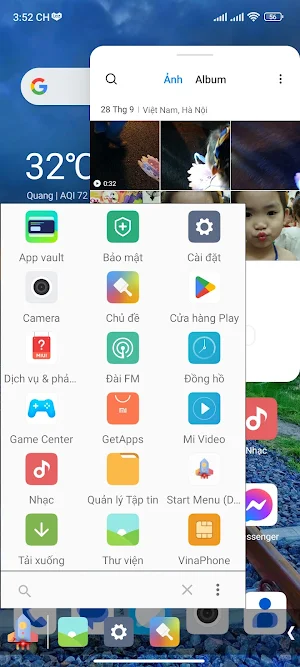 Start Menu toolbar Screenshot 1