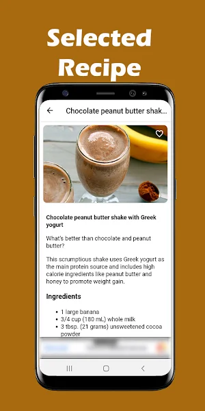 Weight Gain Shakes Recipes Screenshot 3