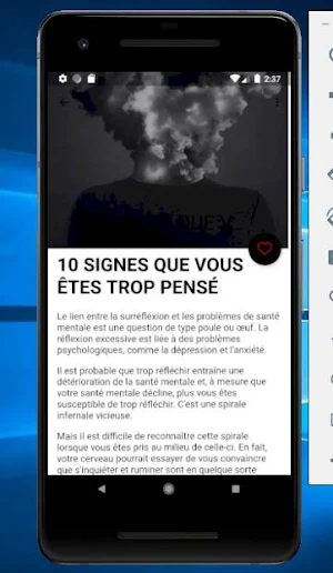 Comment arrêter de trop penser Screenshot 3