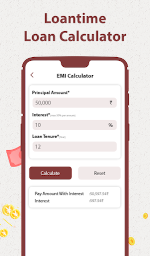 Loantime - EMI Loan Calculator Screenshot 2
