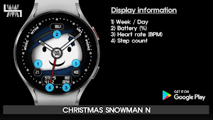 LMwatch Christmas snowman n Screenshot 1