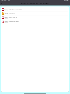 Rabbi Mordechai Fachler Shiurim Screenshot 3