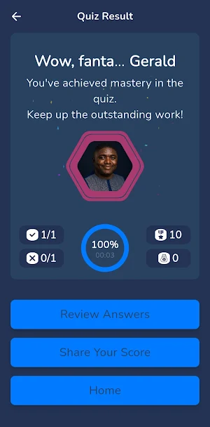 BrainFueler quiz app Screenshot 2