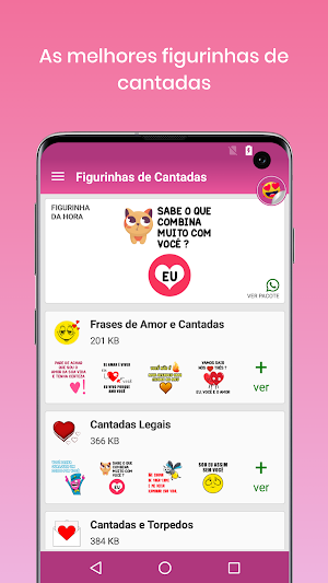 Figurinhas de Cantadas Engraçadas Screenshot 0