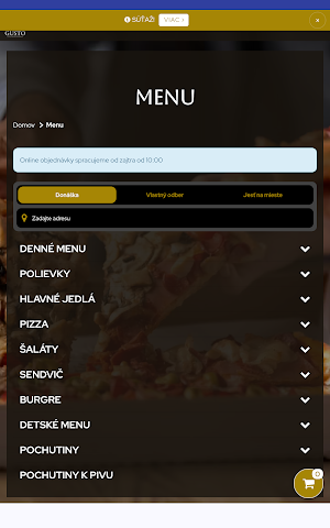 Pizza Restaurant Gusto Screenshot 2