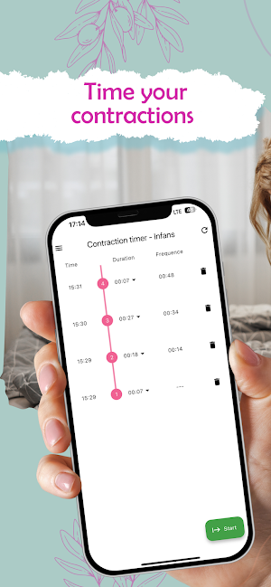 Contraction timer - Infans Screenshot 0