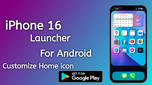 iPhone 16 Launcher for Android Screenshot 1