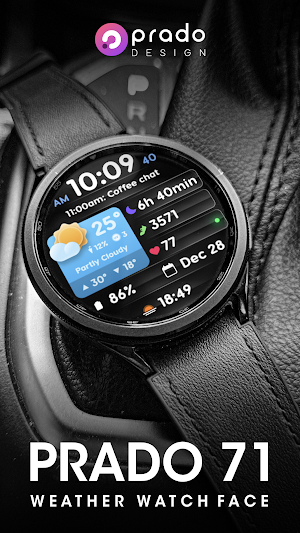 PRADO 71 Weather Watch Face Screenshot 1