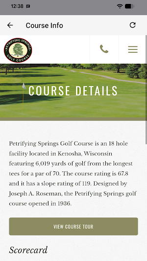 Petrifying Springs Golf Course Screenshot 0