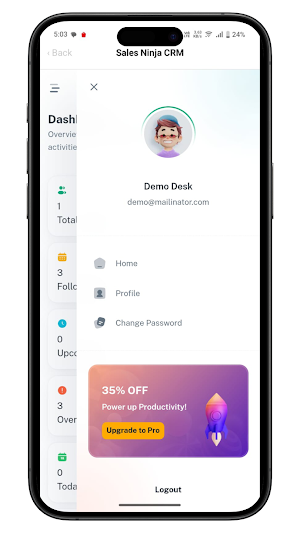 Sales Ninja CRM Screenshot 1