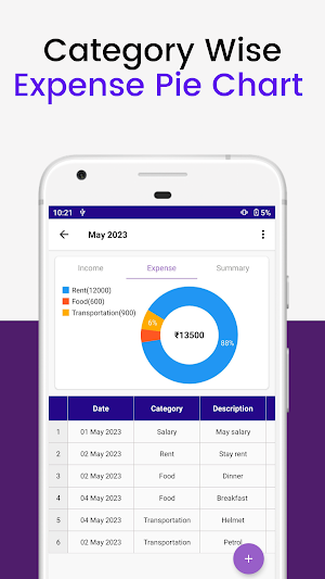 Budget Spreadsheet App Screenshot 1