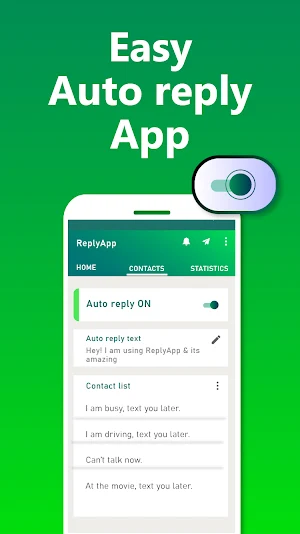 Reply App: Auto Reply for Whatsapp, Messenger, WA Screenshot 0