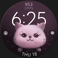 Cute Cat digital watch face