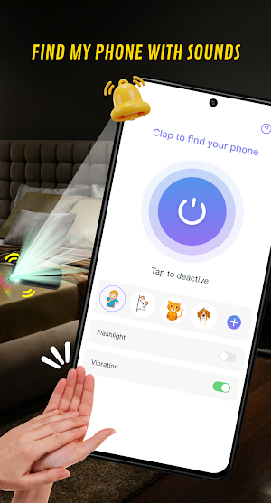 Find My Phone by Clap & Flash Screenshot 1