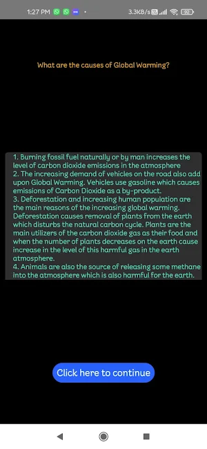 Global Warming App Screenshot 3