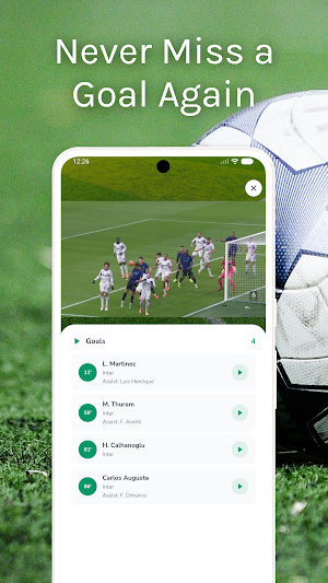 Soccer Goals & Highlight Clips Screenshot 1