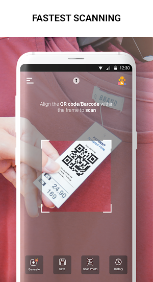 QR Code Reader & Barcode Scanner Screenshot 1
