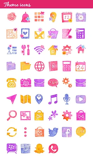 Heart in Flowers +HOME Theme Screenshot 3