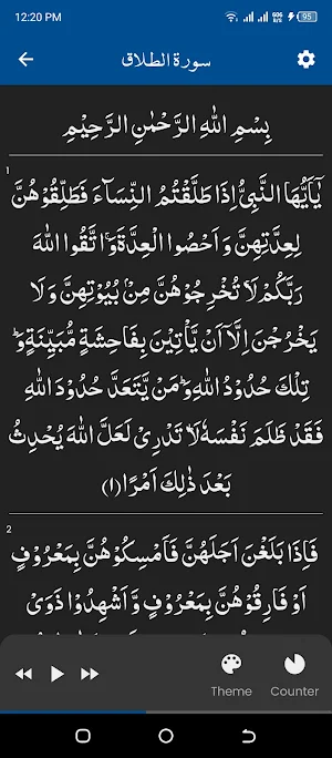 Surah Talaq (سورة الطلاق) Screenshot 1