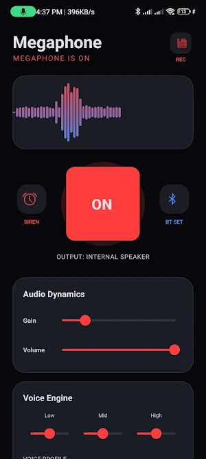 Megaphone: Mic to BT Speaker Screenshot 1