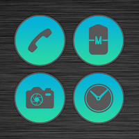 Dusky Blue Infinity Icons