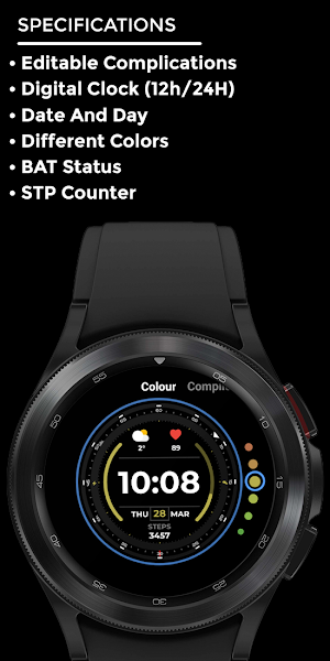 Nighty Digital 27 - watch face Screenshot 3