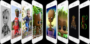 Cute Groot wallpapers HD4k Screenshot 0