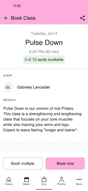Pulse Pilates and Movement Screenshot 2
