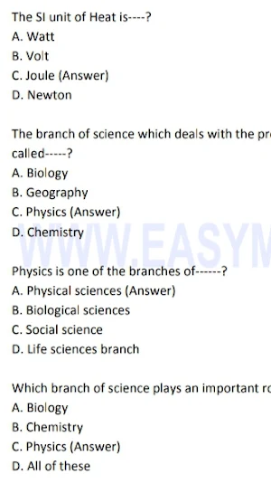 Physics Screening Test Guide Screenshot 3