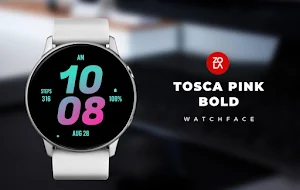 Tosca Pink Bold Watch Face Screenshot 0