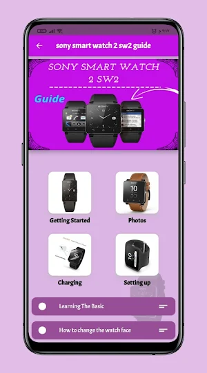 sony smart watch 2 sw2 guide Screenshot 0