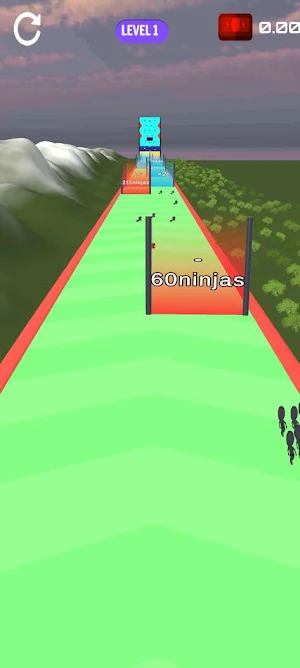 Ninja run grirl run 3d Screenshot 2