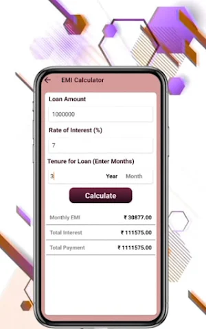 LoanCash - EMI Loan Calculator Screenshot 2