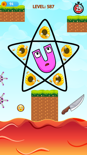 Draw To Save Alphabet Rescue Screenshot 1