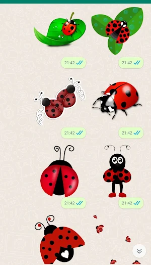 Stickers de ladybug Screenshot 1