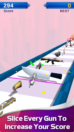 Slice Master Gun 3D Screenshot 2