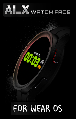 ALX01 Digital Color Watch Face Screenshot 0
