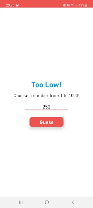 Guess the Number Screenshot 2