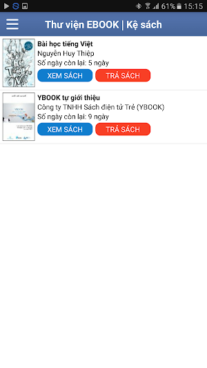 Thư viện EBOOK Screenshot 1