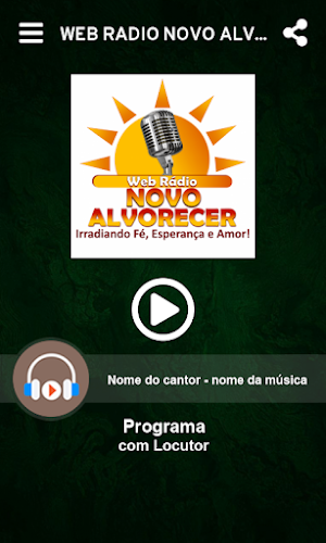 WEB RÁDIO NOVO ALVORECER Screenshot 0