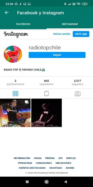 Top Radio Chile Screenshot 0