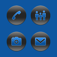 Frosted Blue On Gray Icons
