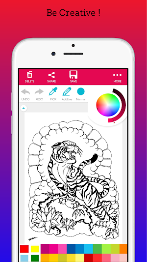 Adults Tattoo Art Coloring Book Screenshot 0