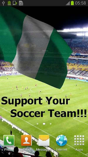 Nigeria Flag Live Wallpaper Screenshot 0